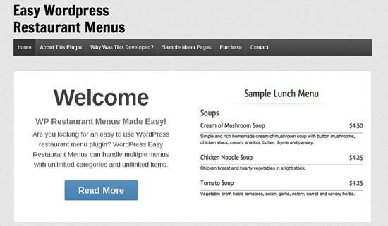 realizzazione siti web per ristoranti 2_WP_Restaurant_Menus