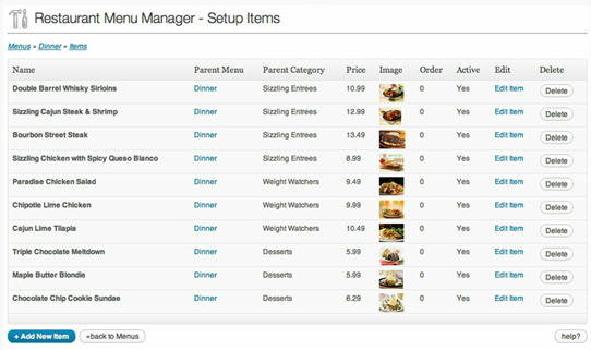 creazione siti web per ristoranti pizzerie 3_Easy_Restaurant_Menu_Manager_Plugin
