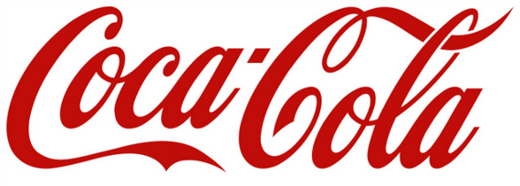 logo font personalizzata cocacola